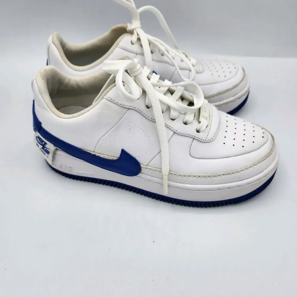 Nike Air Force 1 Jester XX Sneaker Womens 6.5 White Game Royal‎ Blue - Picture 4 of 13